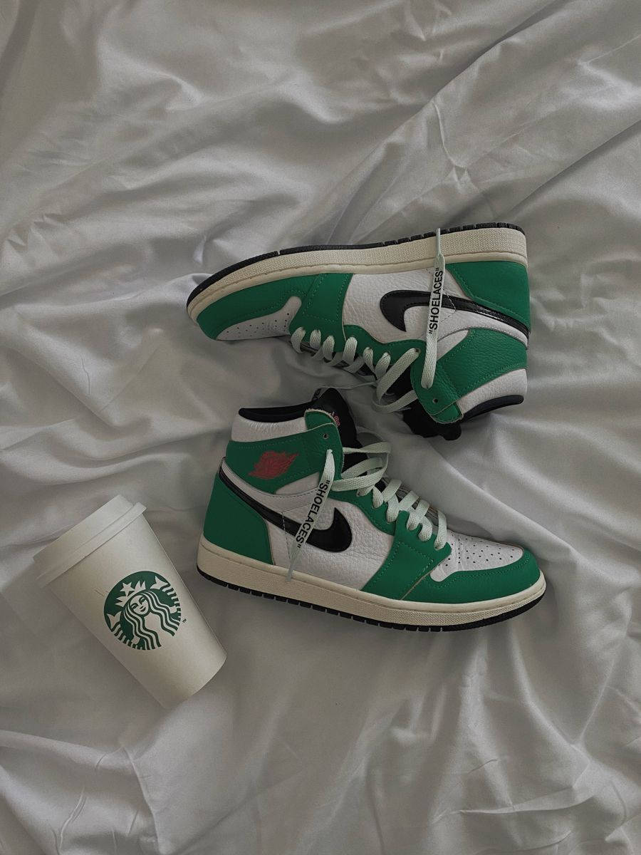 Starbucks Green Shoes Background