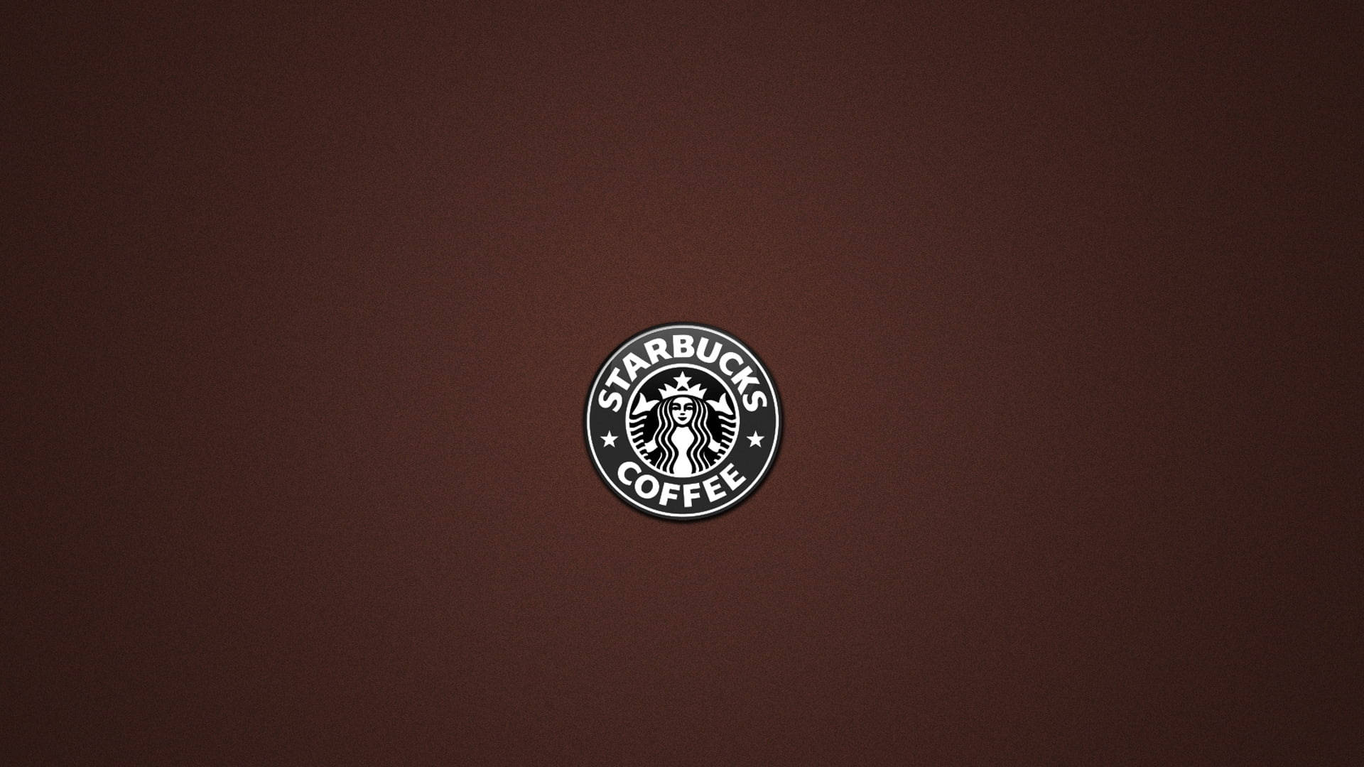 Starbucks Logo On Brown Background Background