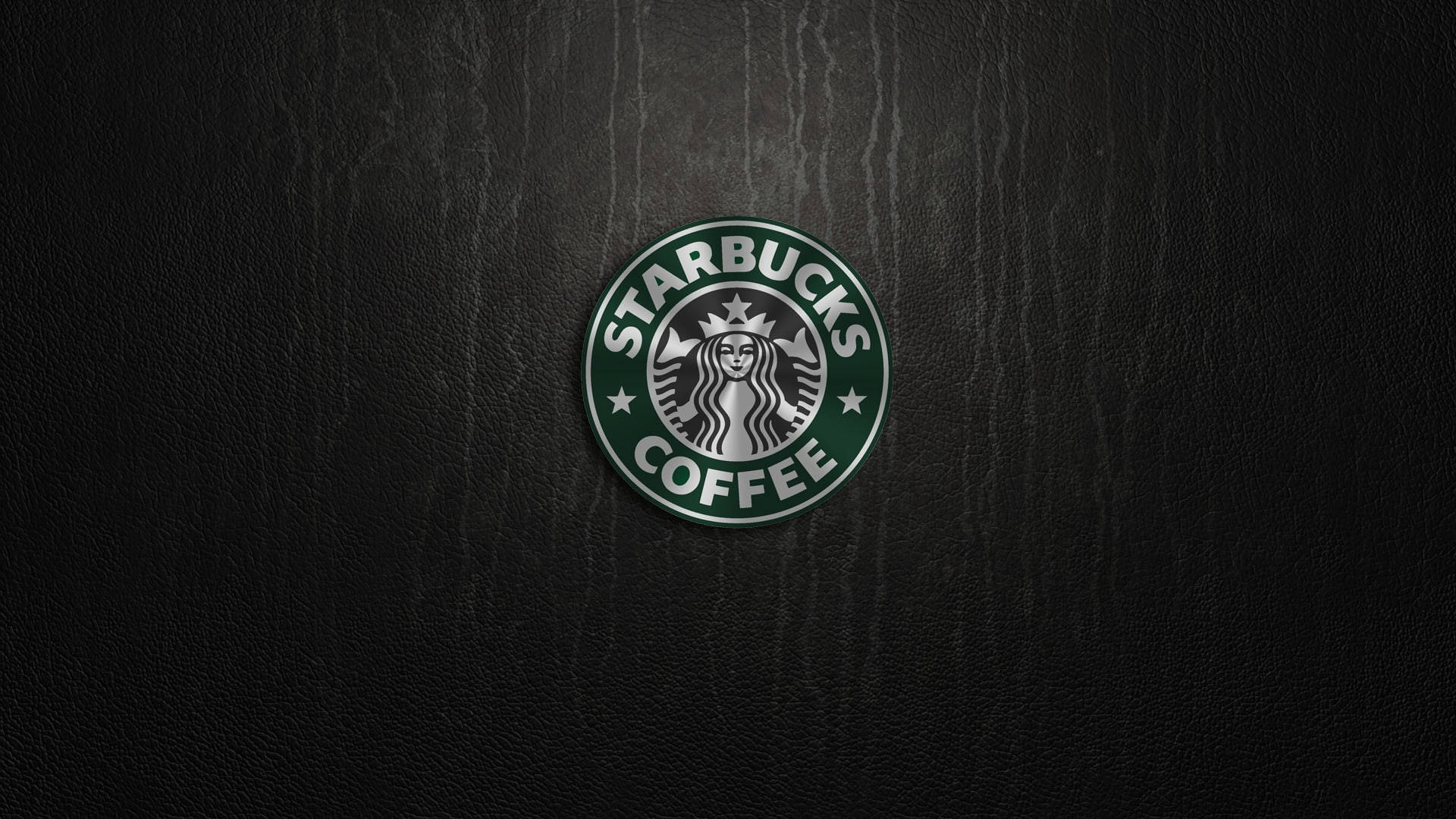 Starbucks Logo On Dark Background Background