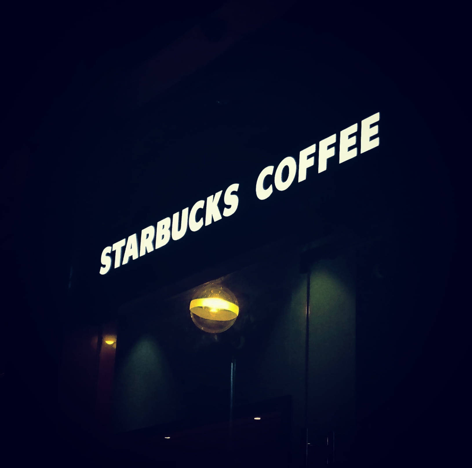 Starbucks Shop Led Signage Background