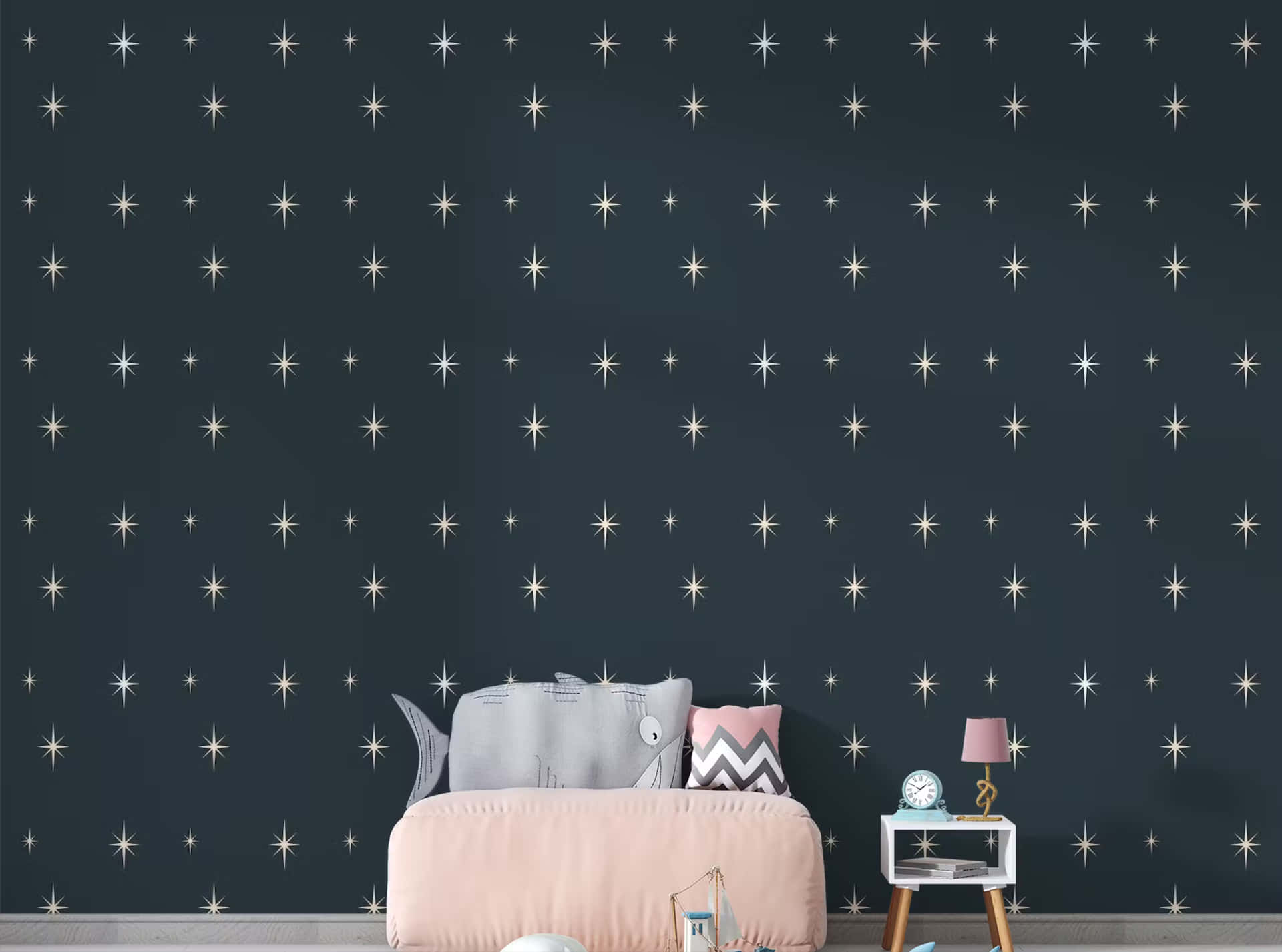 Starburst Pattern Wallpaper Interior Background