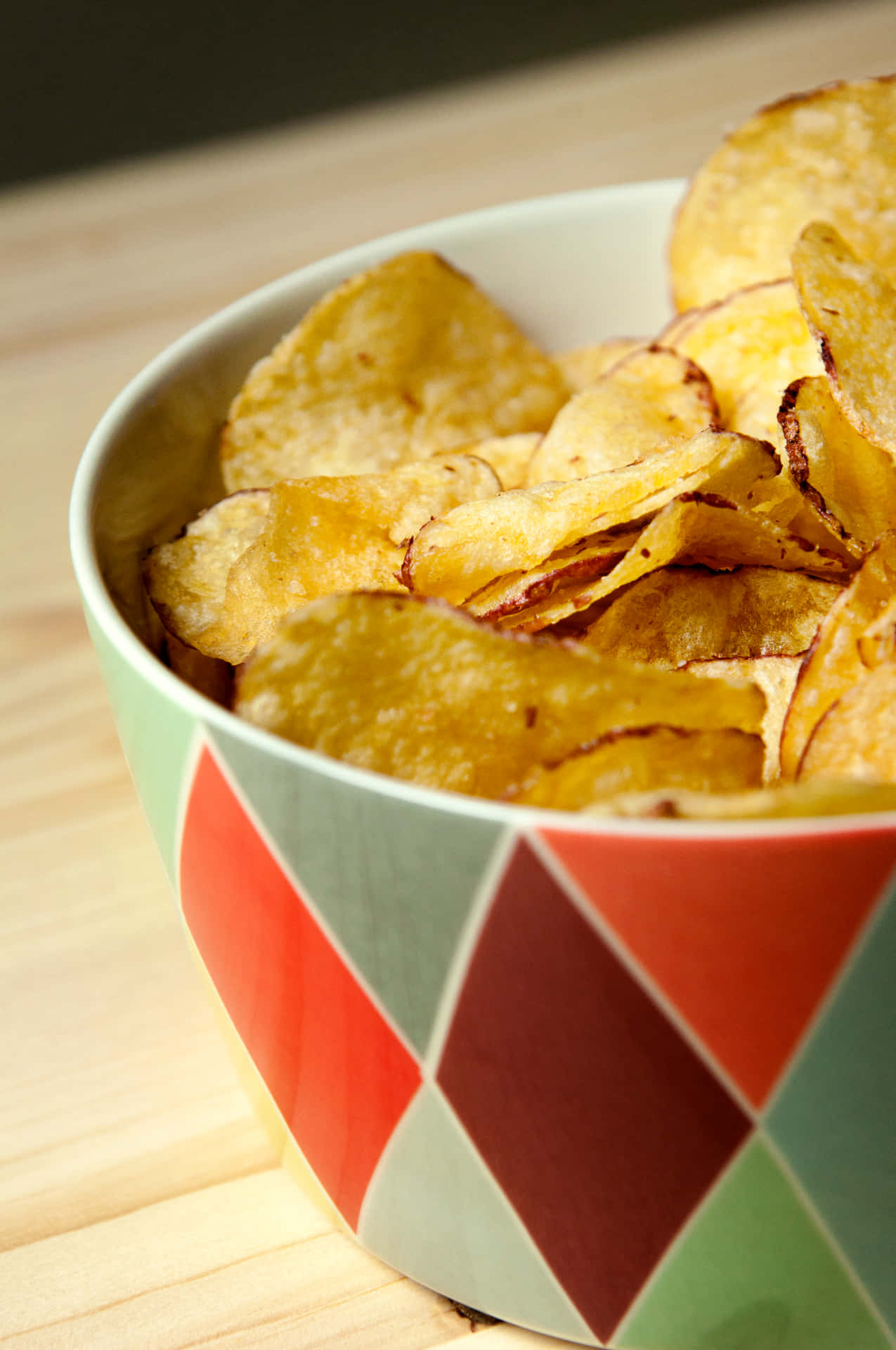 Starchy Potato Chips Snacks