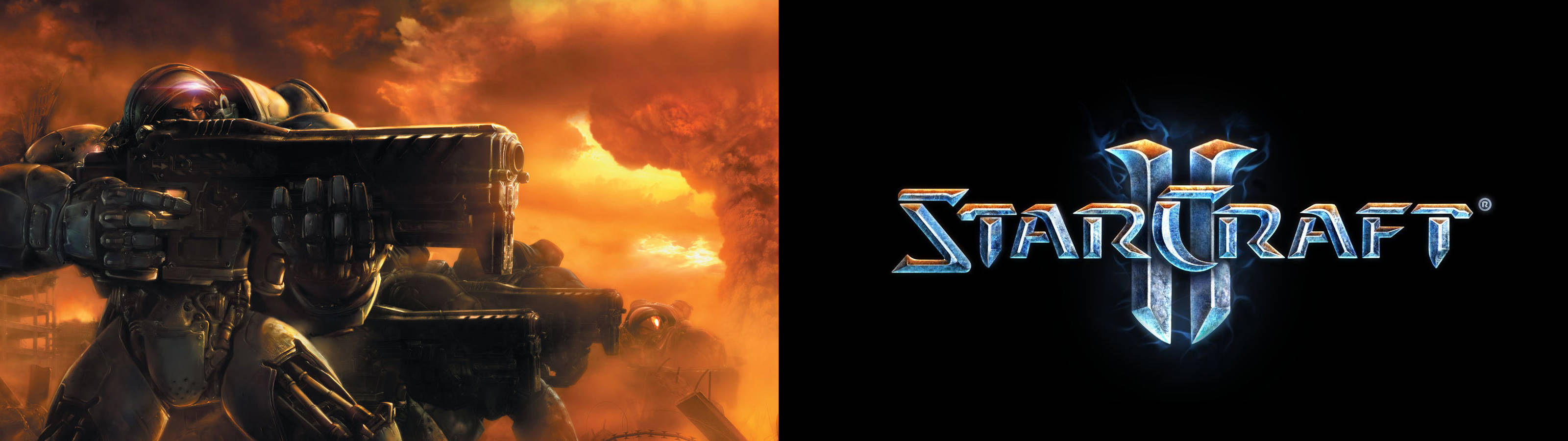 Starcraft 2 Fiery Poster Background