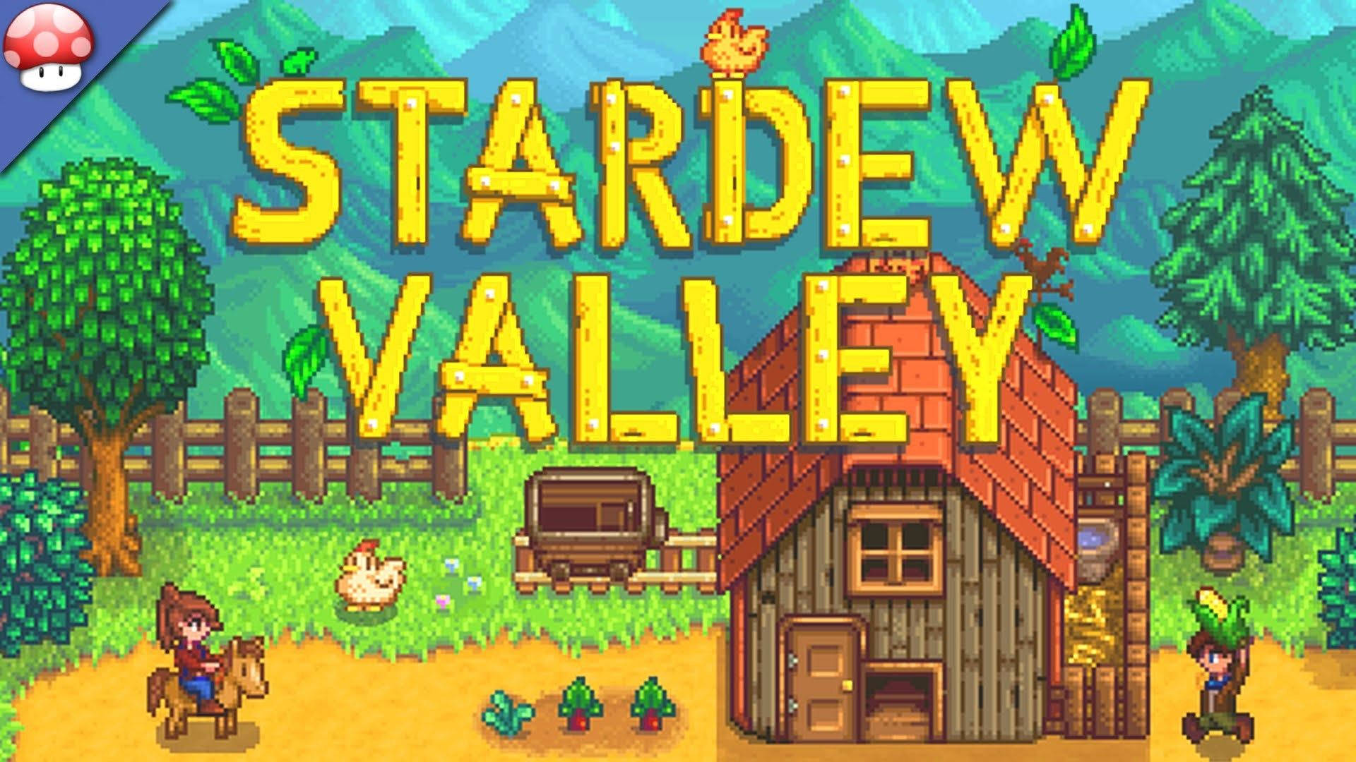 Stardew Valley Logo Poster Background