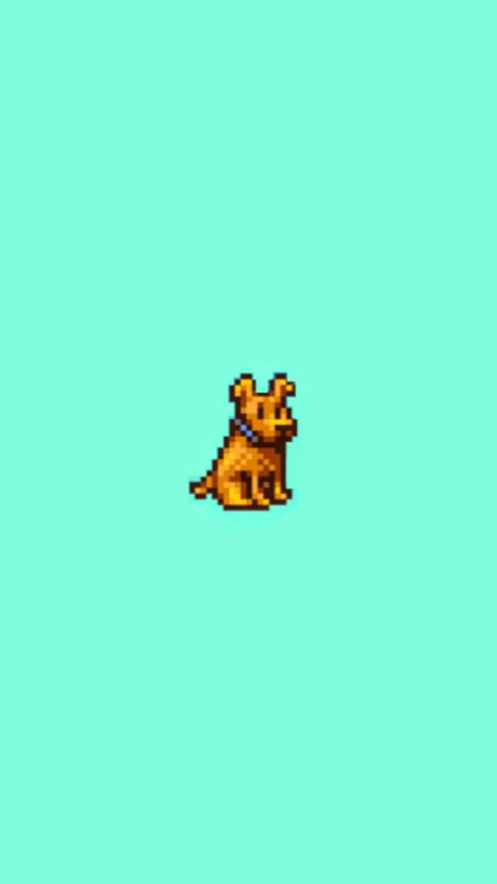 Stardew Valley Pixel Dog Background