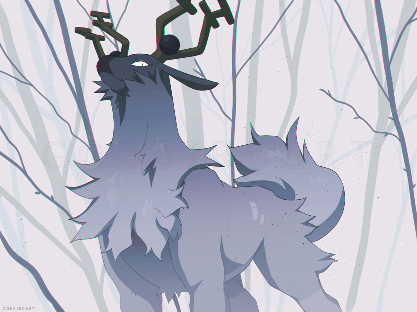 Stare Down Wyrdeer Background