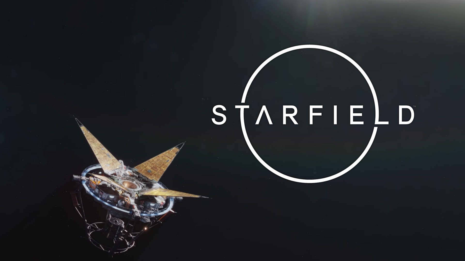 Starfield Beside The Satellite Background
