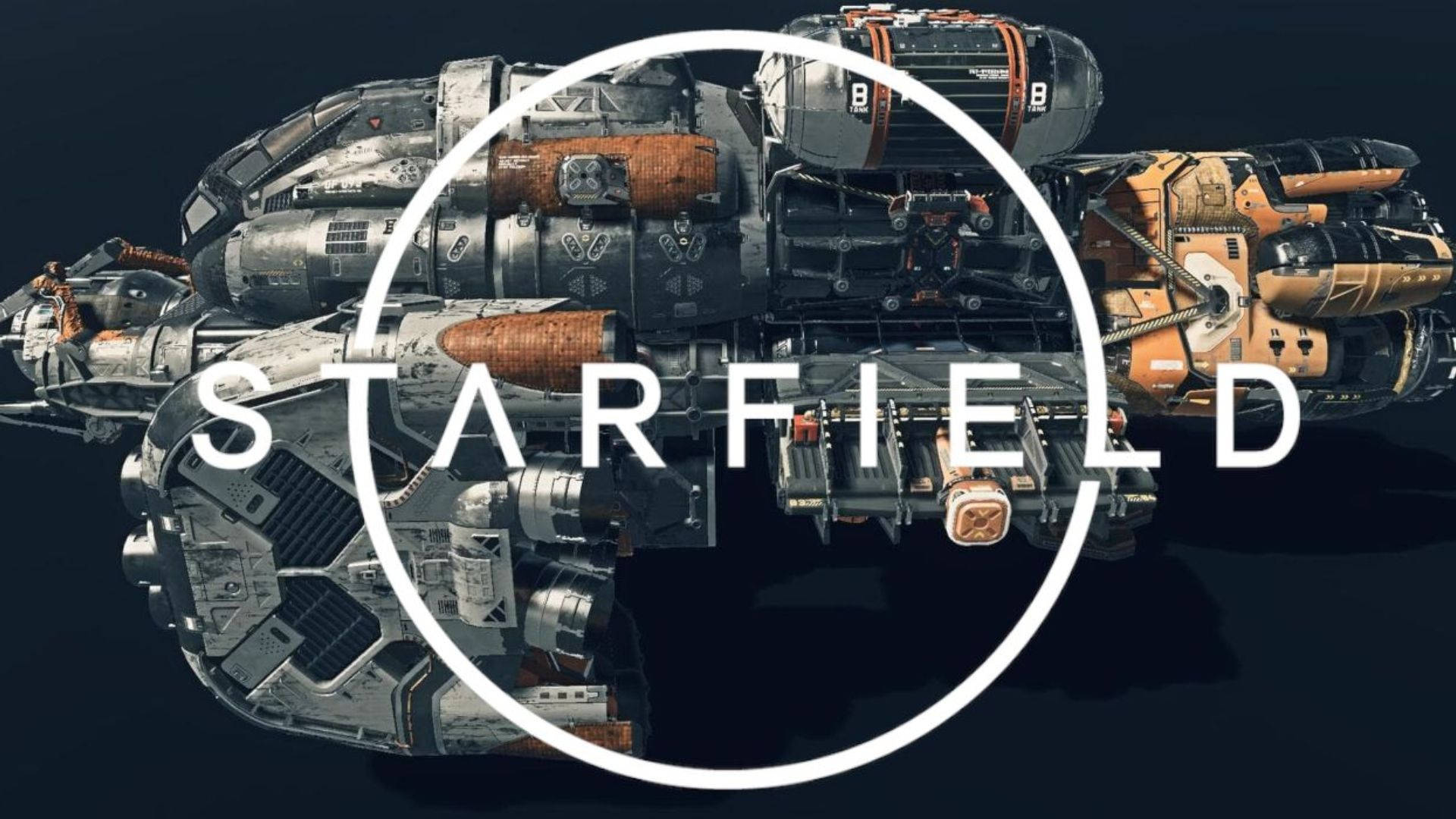 Starfield Spaceship In Galaxy Background