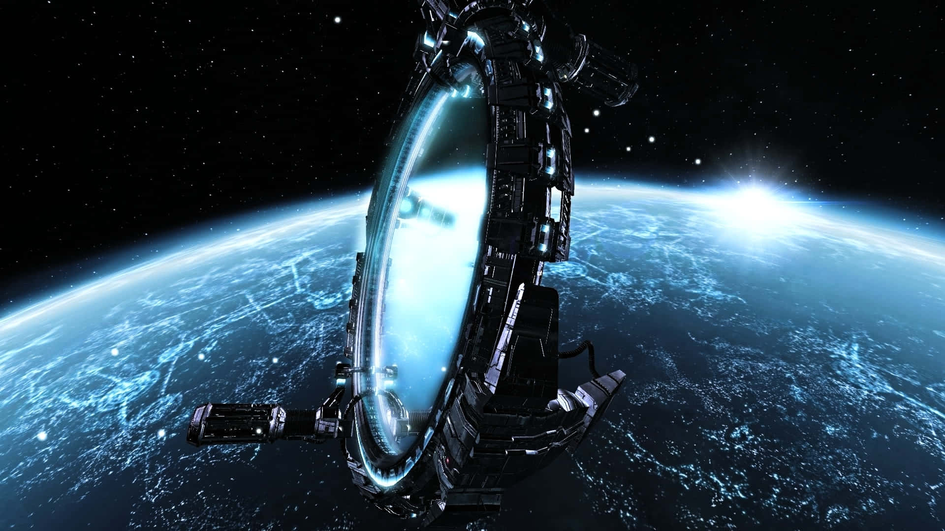 Stargate In Space Background