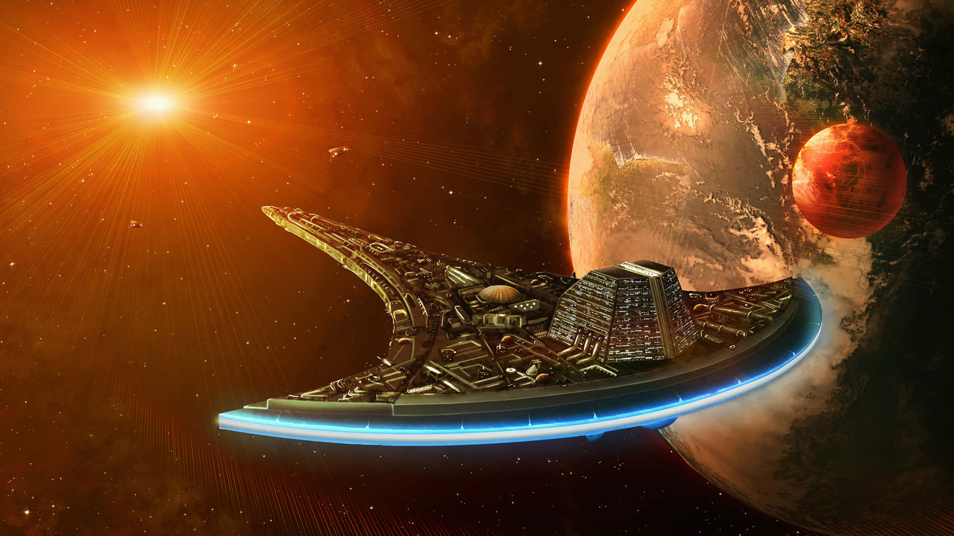 Stargate Ship Background