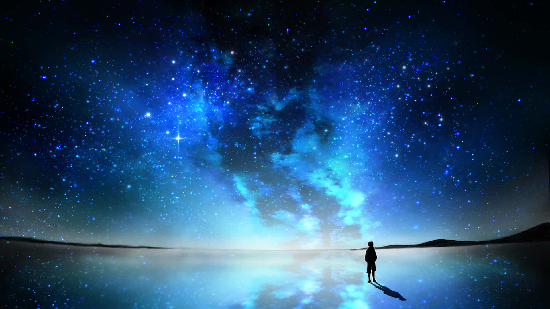 Stargazer's Tranquility Background