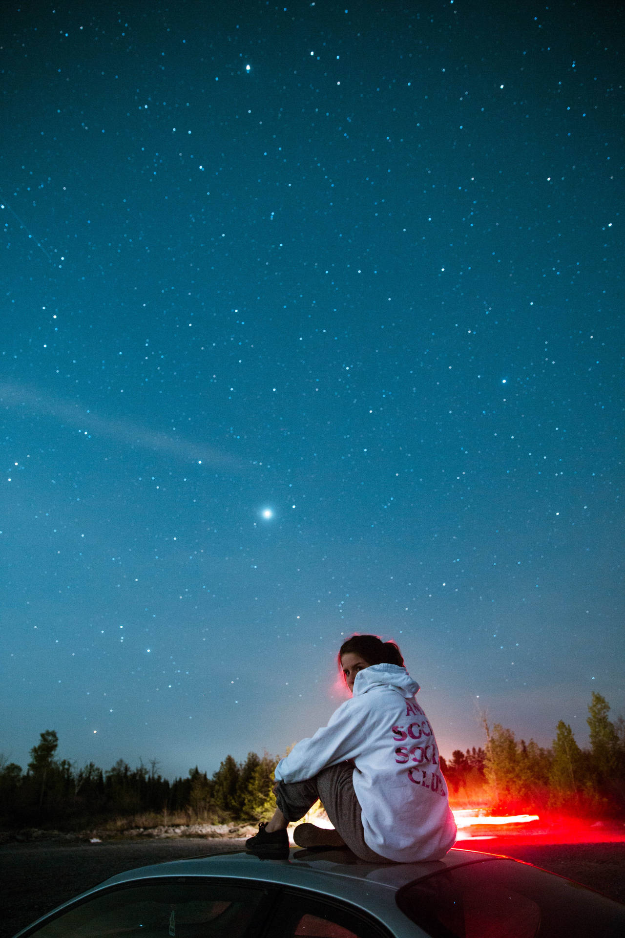 Stargazing And Anti Social Social Club Hoodie Background