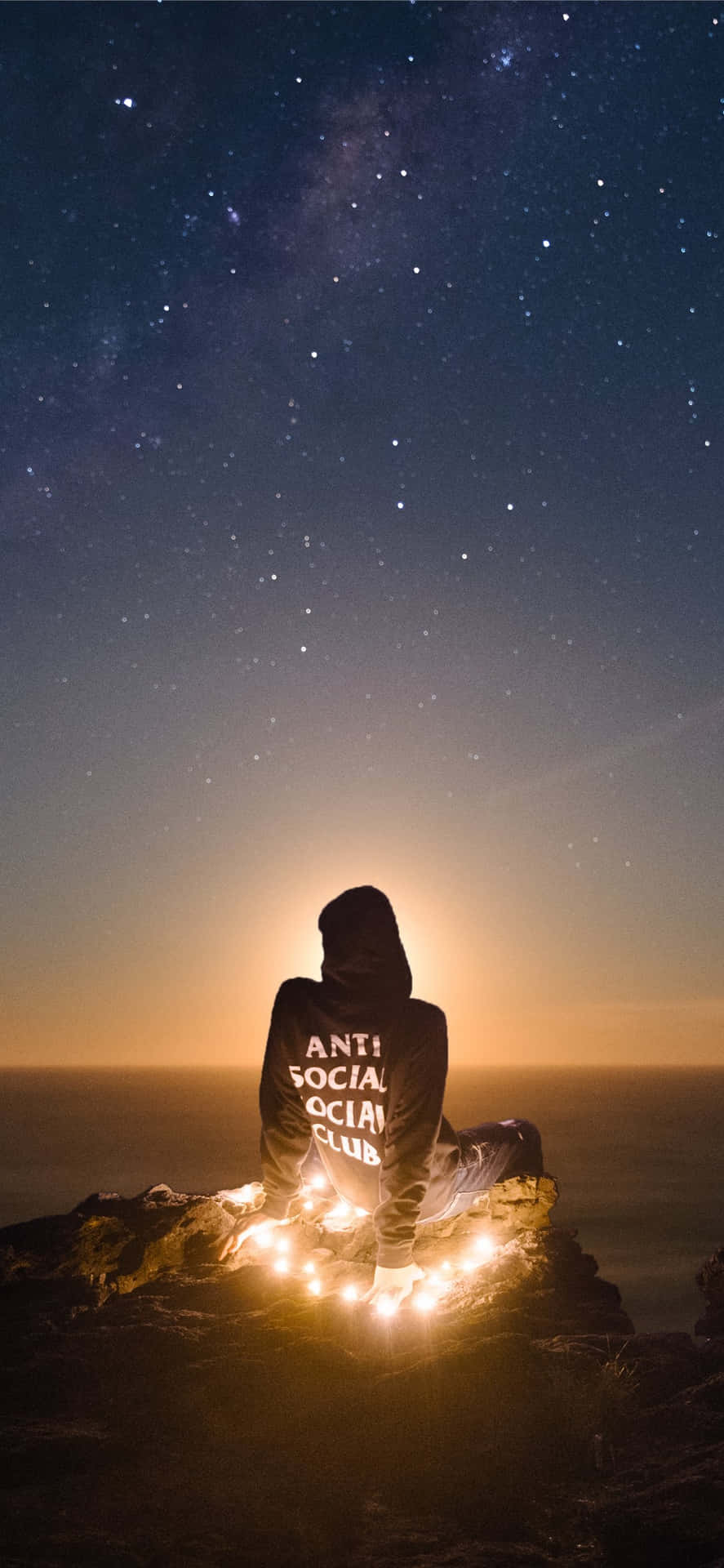 Stargazing Anti Social Club Iphone Background