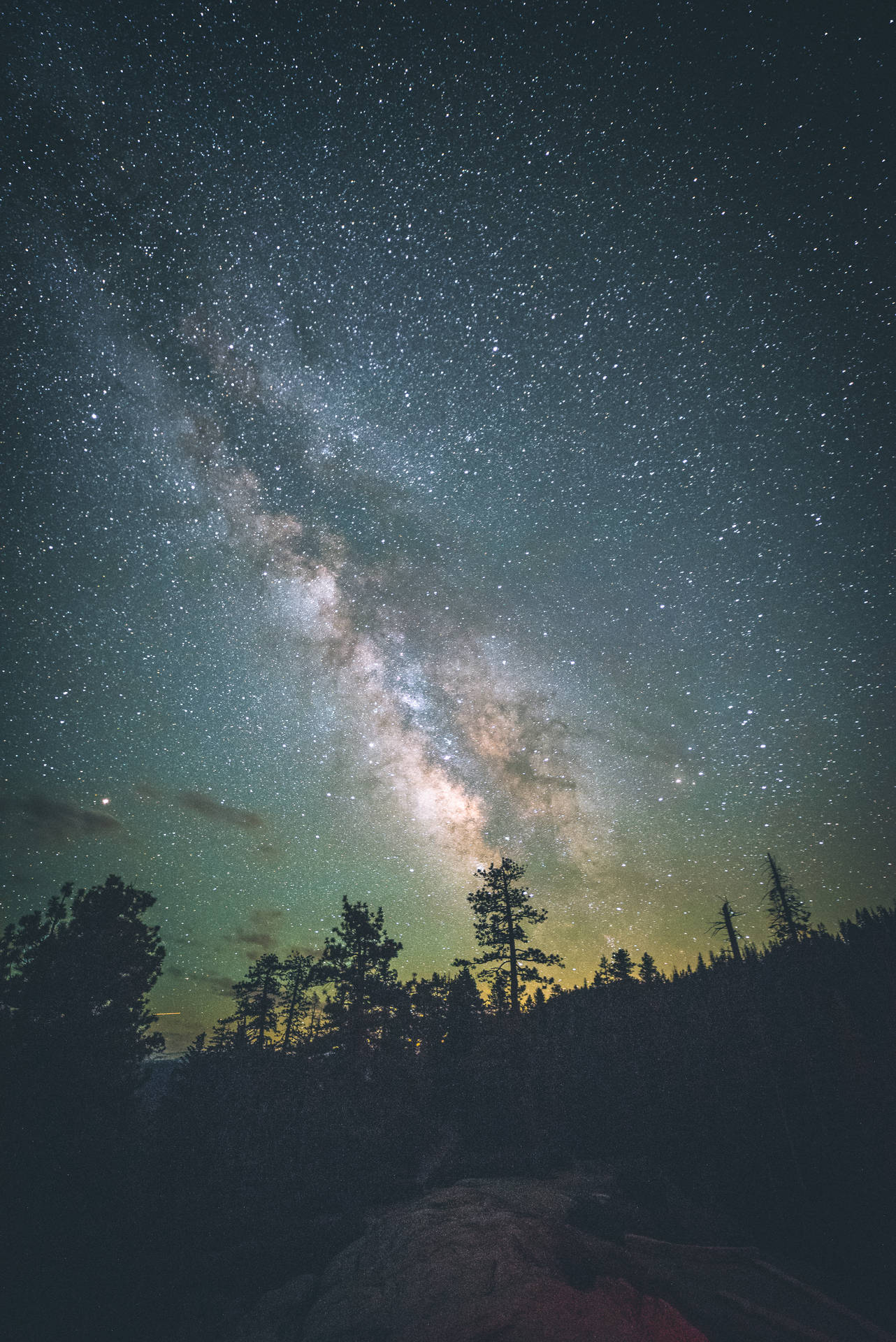 Stargazing On A Cosmic Night Background