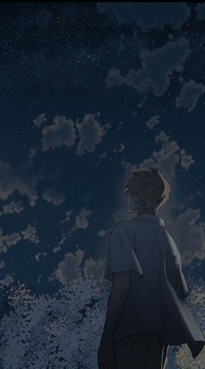Stargazing_ Solitude_ Anime Background