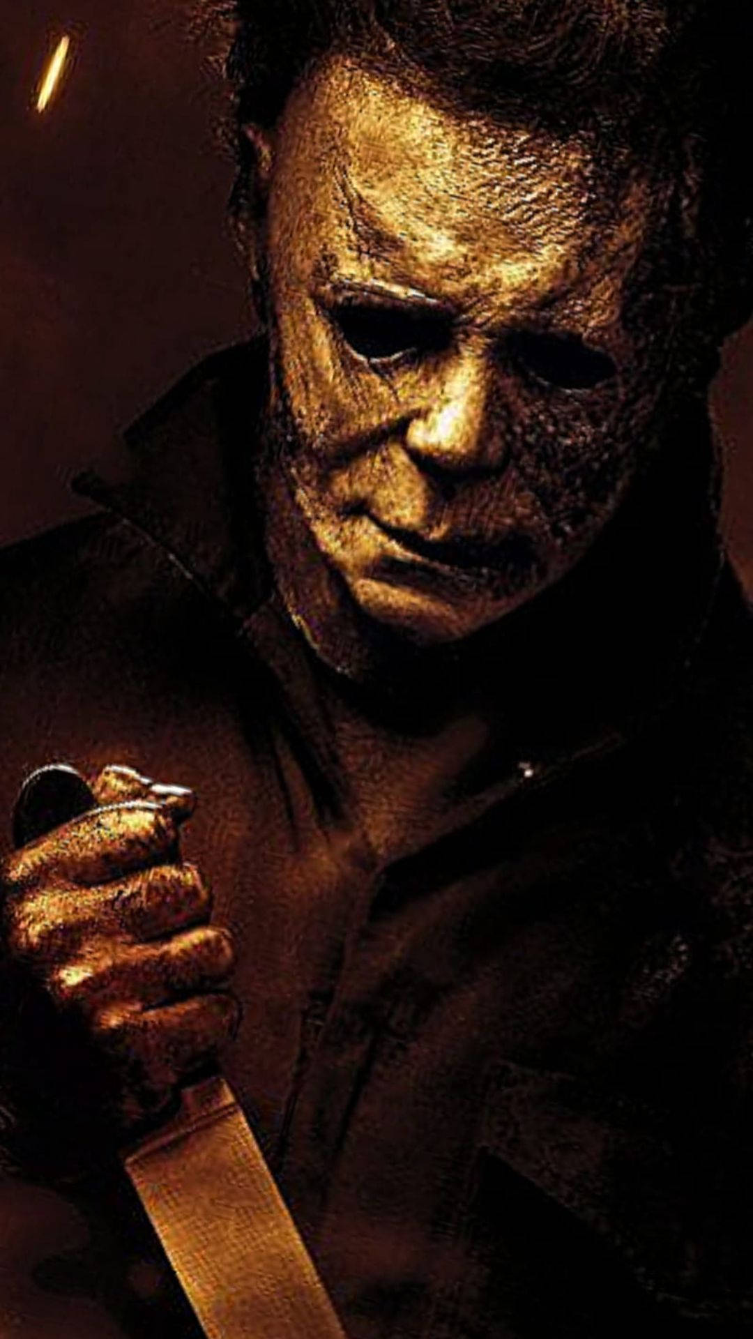 Staring At The Knife Michael Myers Iphone Background