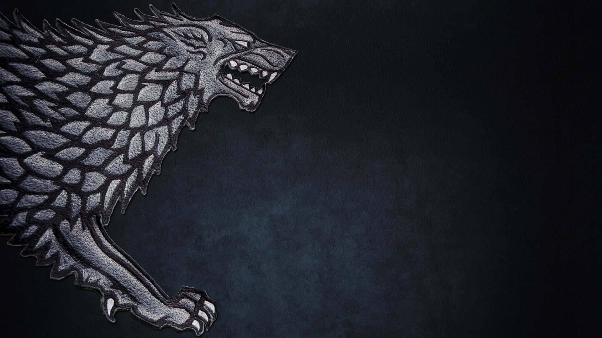 Stark Wolf Illustration Desktop Background