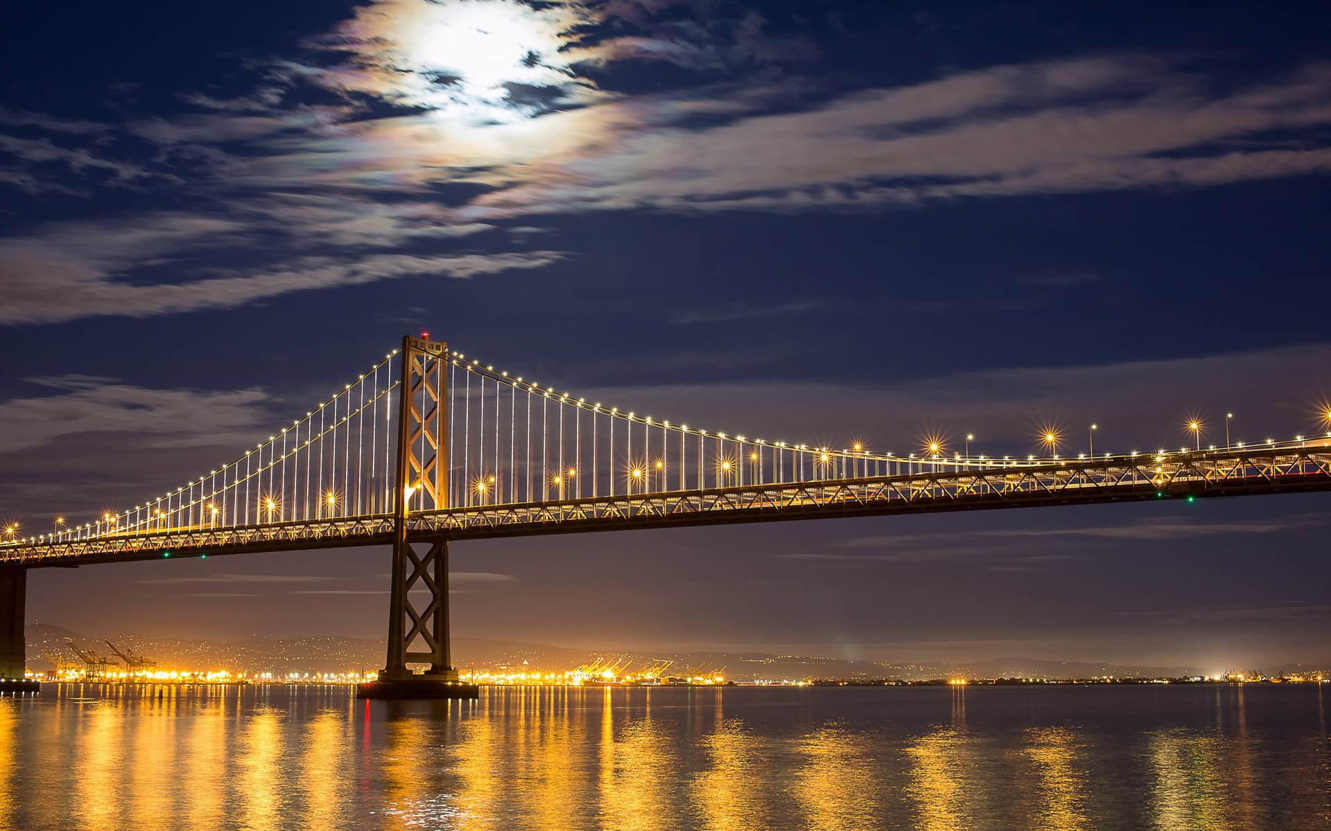 Starless Bay Bridge San Francisco Photography Background