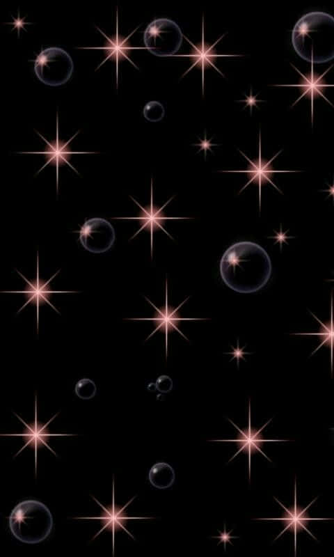 Starry Black Stars Iphone Background