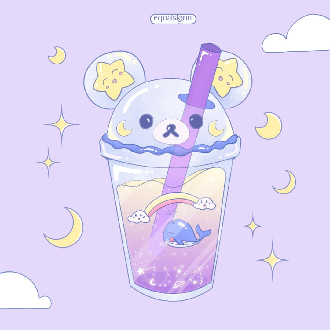 Starry Cute Boba Tea