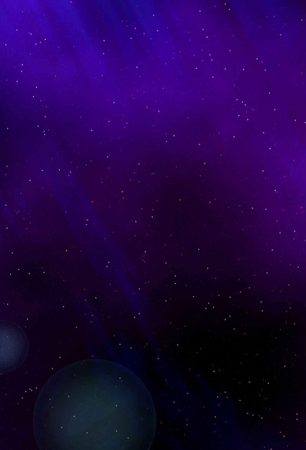 Starry Dark Purple Sky Ios 7 Background