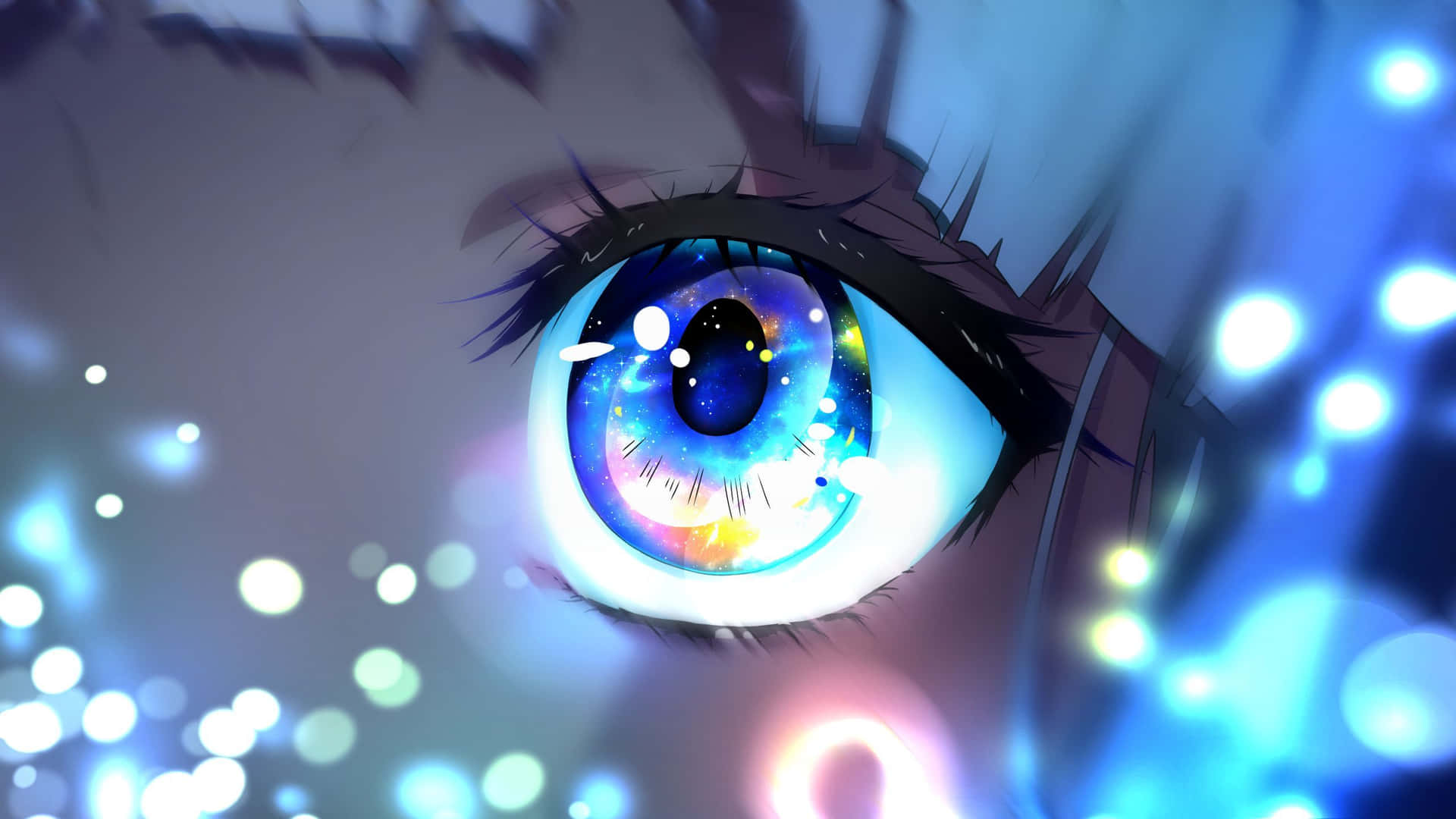 Starry Eyed Wonder Anime Art Background