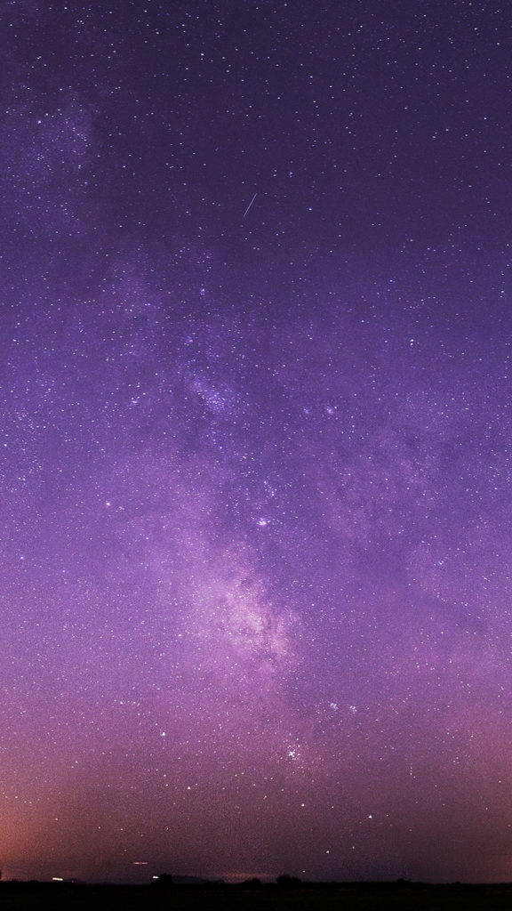 Starry Gradient Purple Night Sky Background