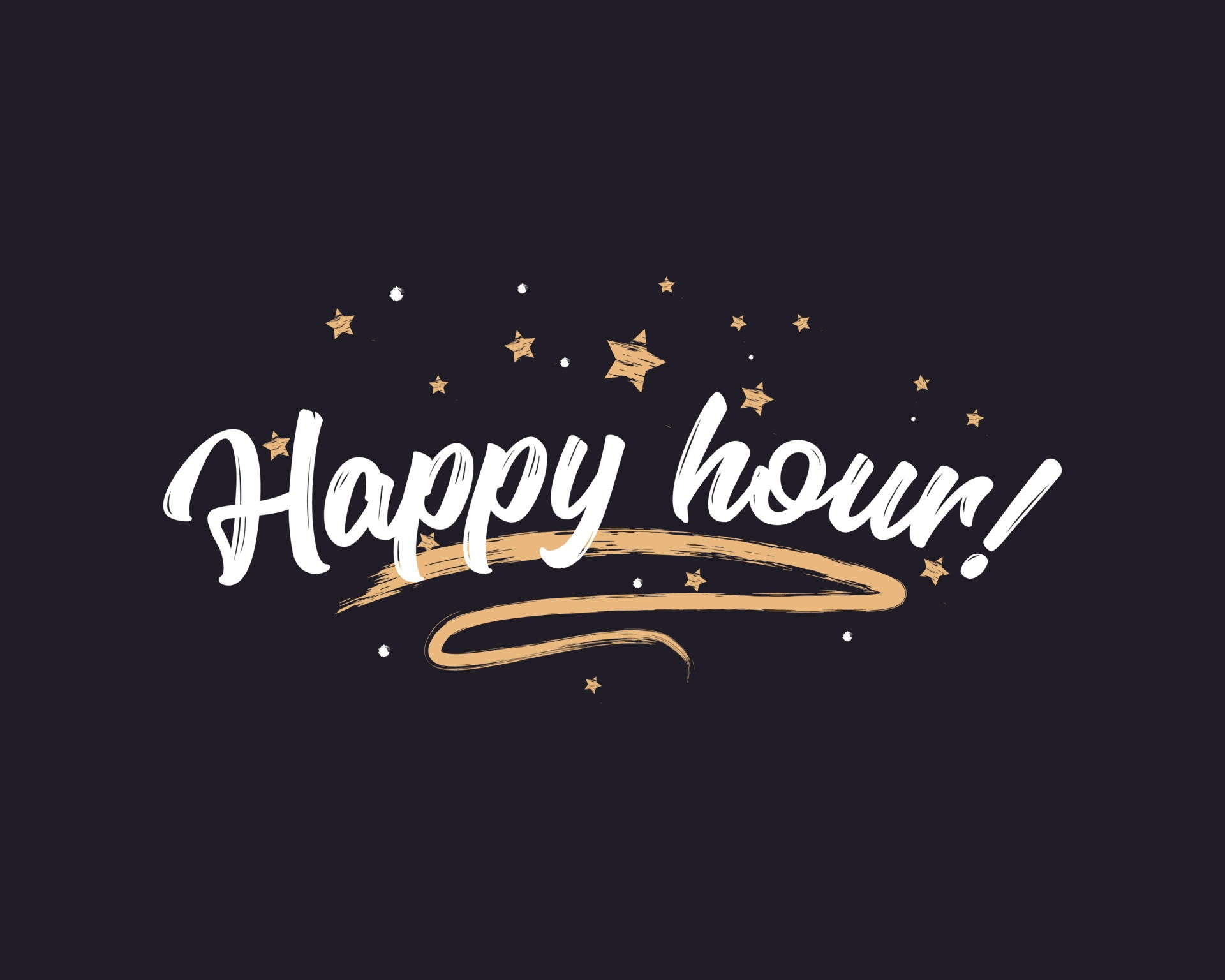 Starry Happy Hour Background