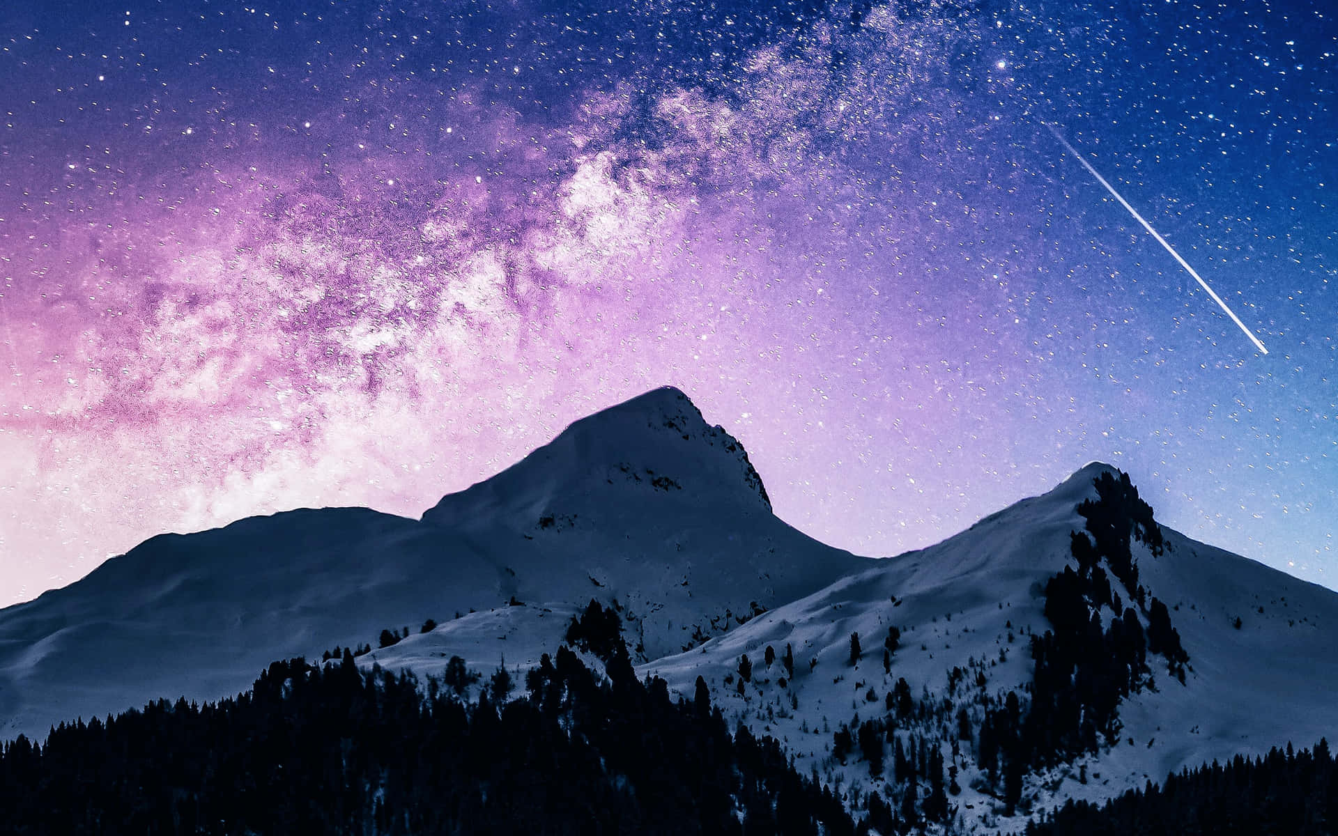 Starry Mountain Nightscape