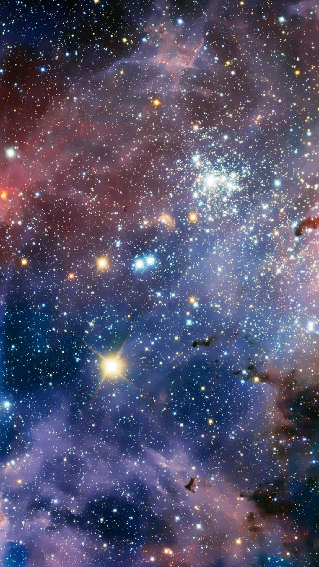 Starry Nebula Space View Background