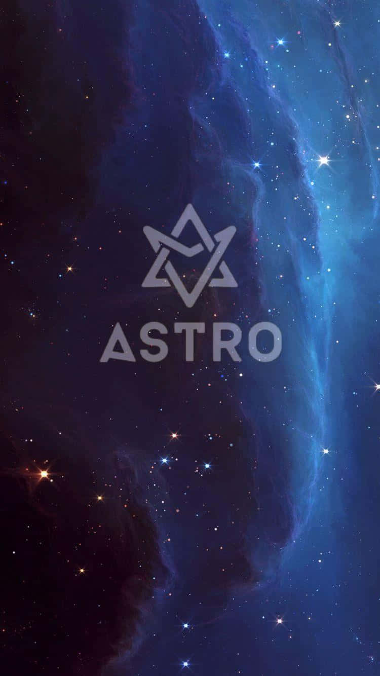 Starry Nebulawith A S T R O Logo Background