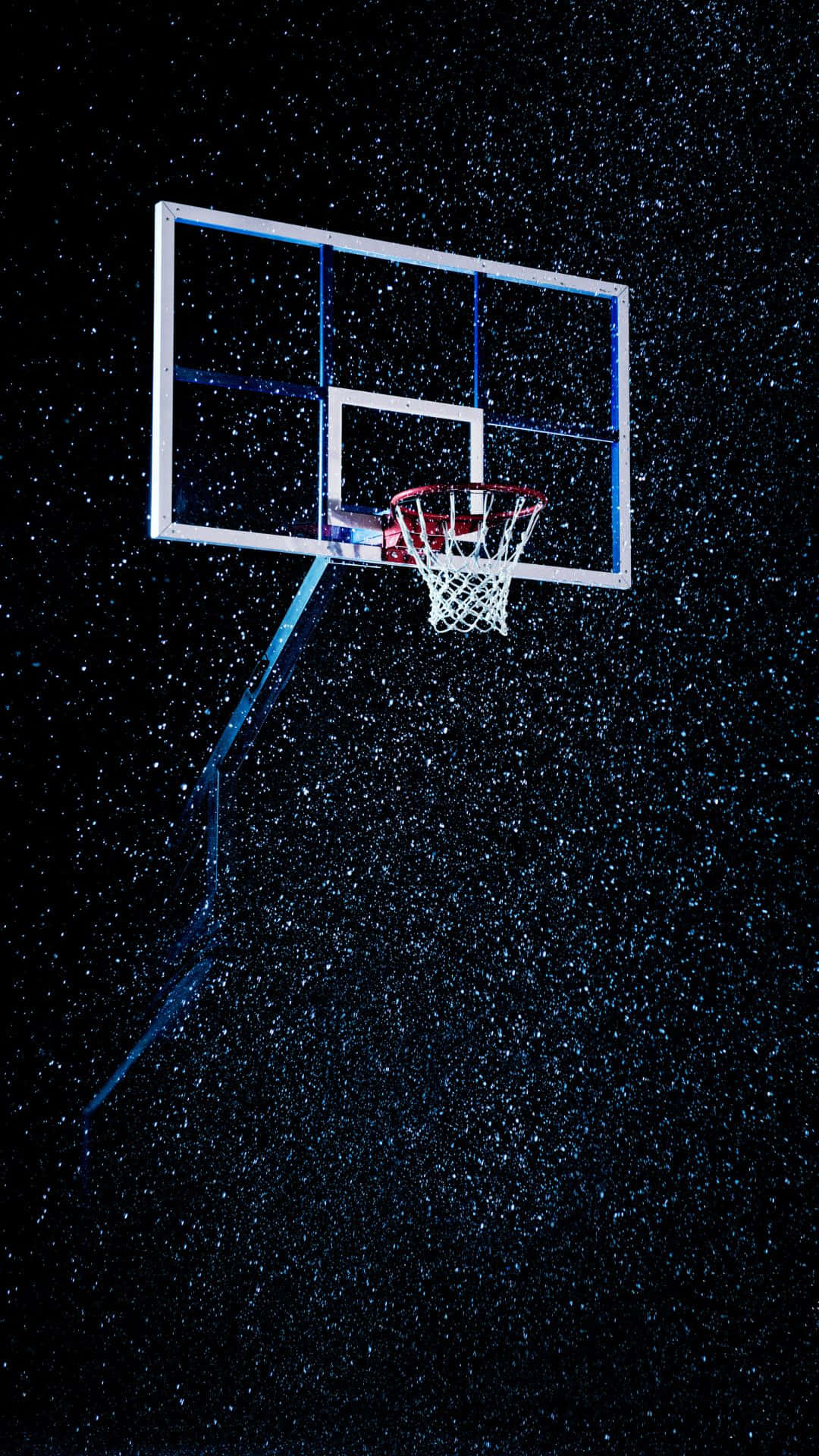 Starry Night Basketball Hoop Background