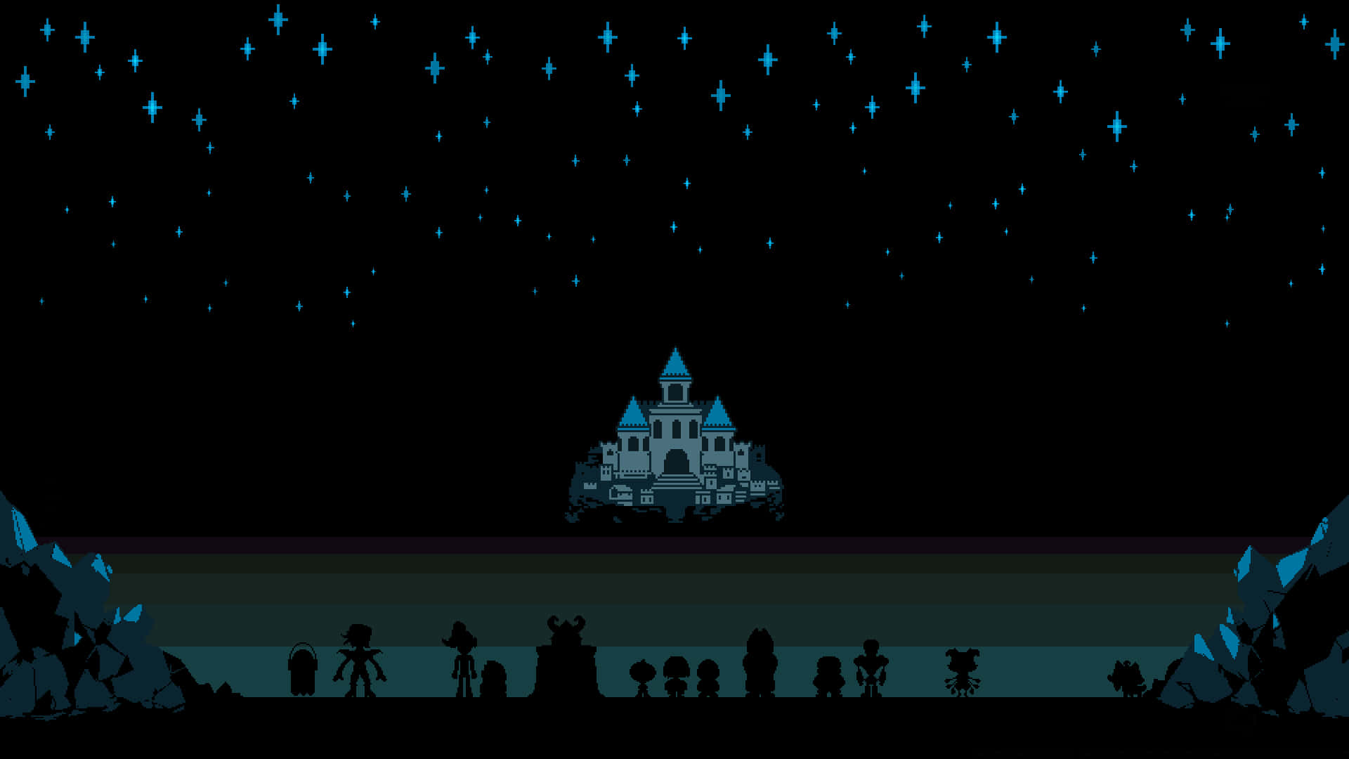 Starry Night Castleand Characters Background