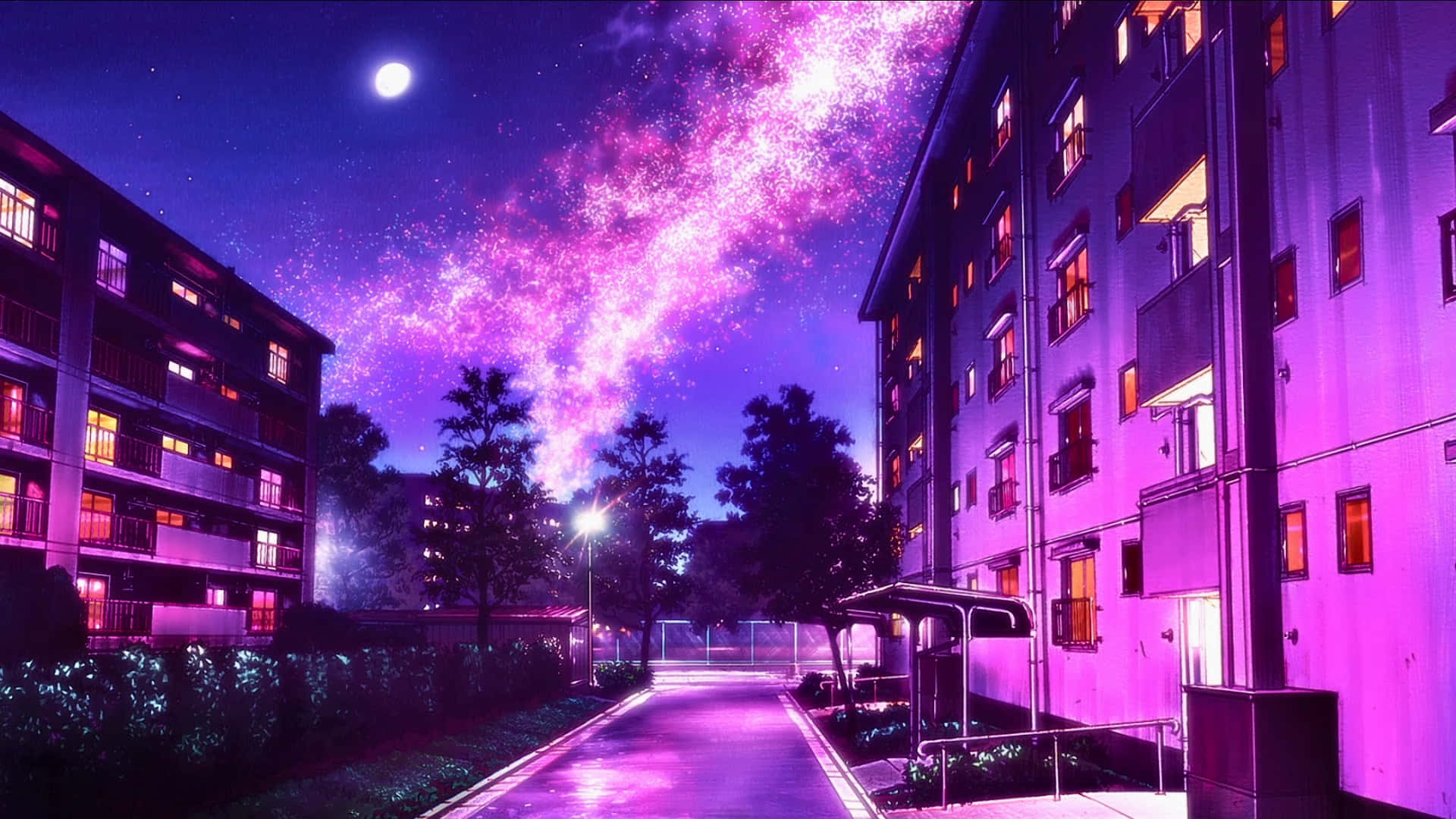 Starry Night Over Modern Apartments.jpg Background