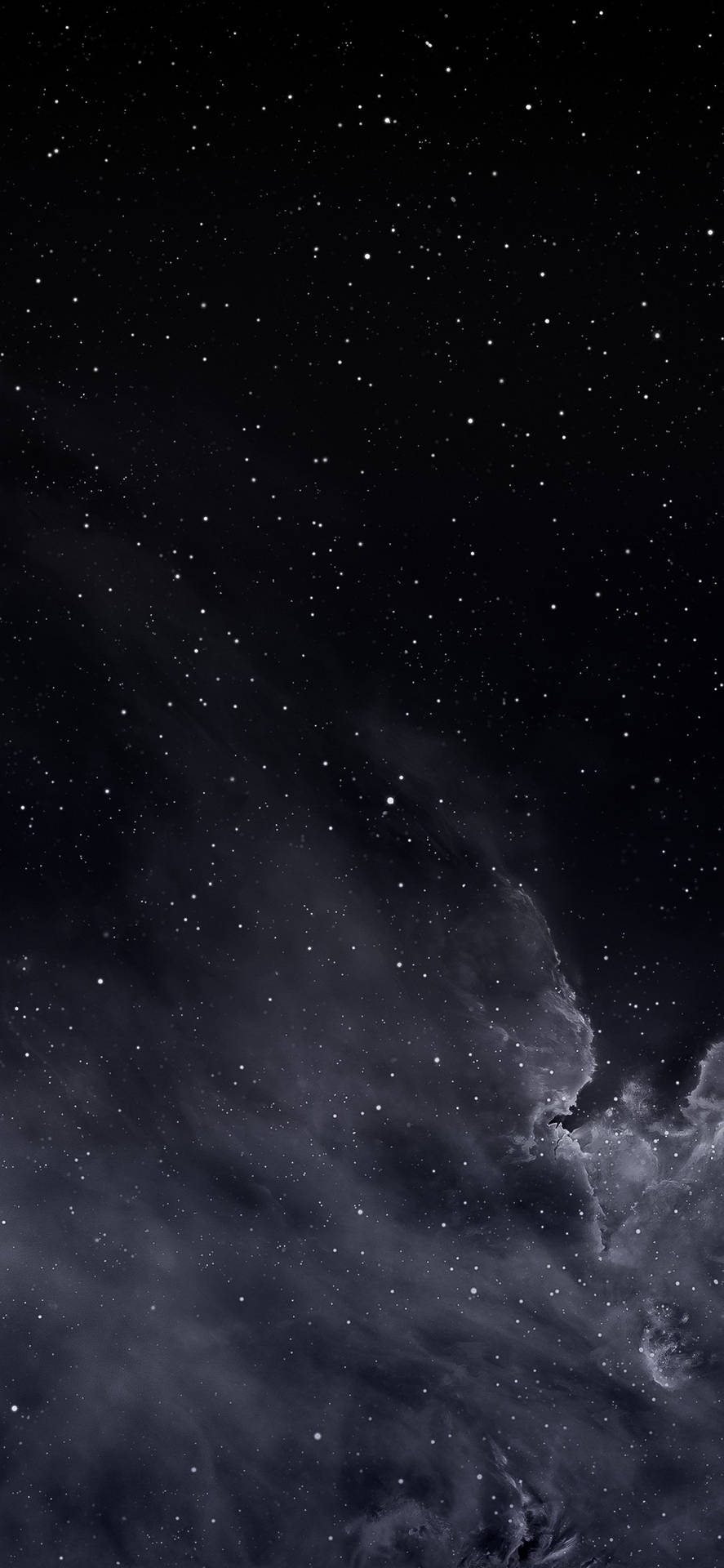 Starry Night Sky Dark Theme Background