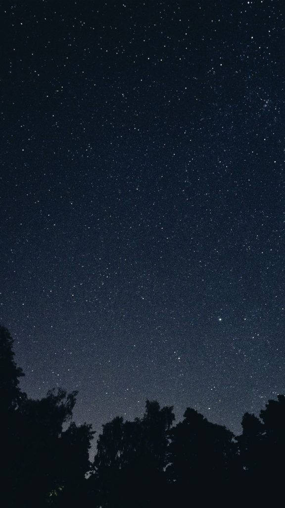 Starry Night Sky Galaxy Dark Iphone