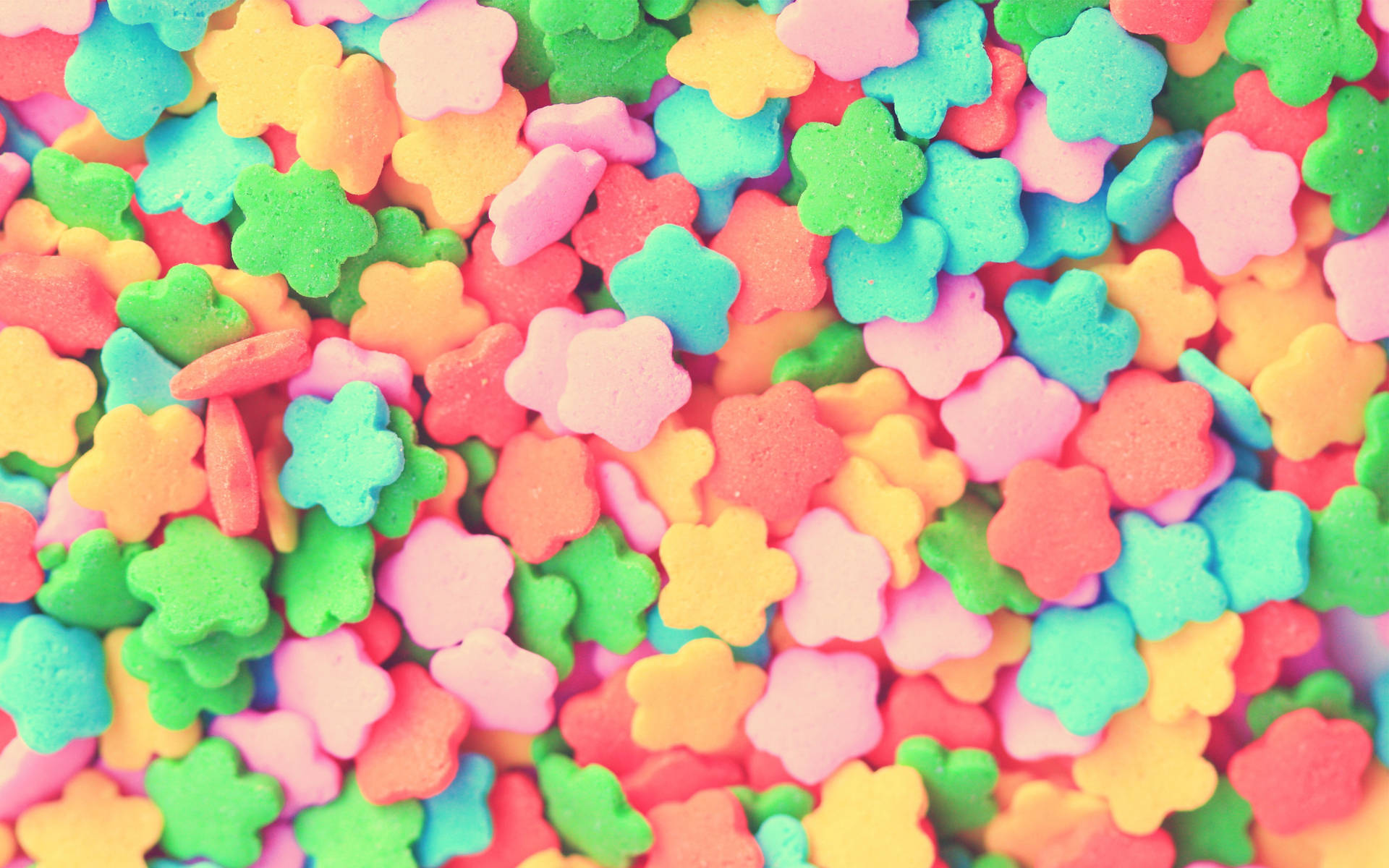 Starry Pastel Candies Background