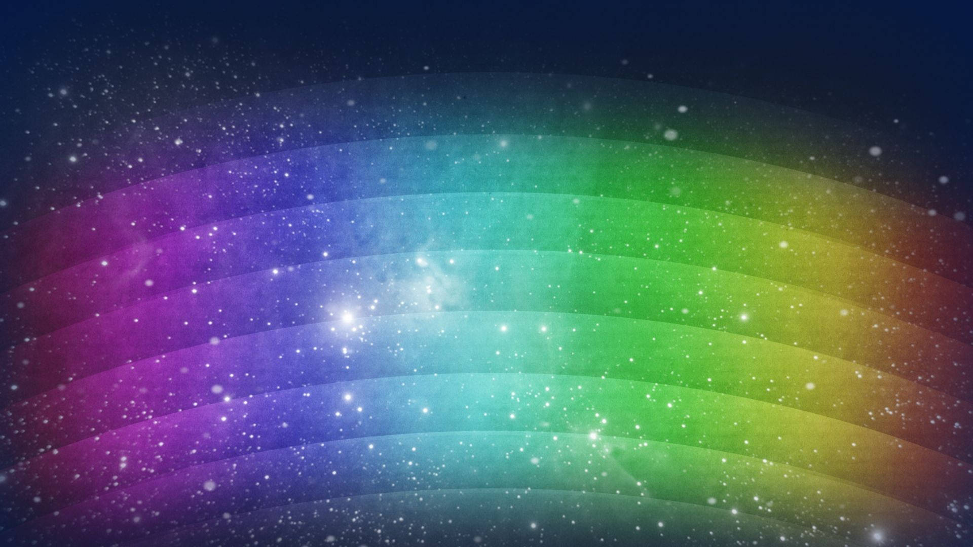 Starry Rainbow Background