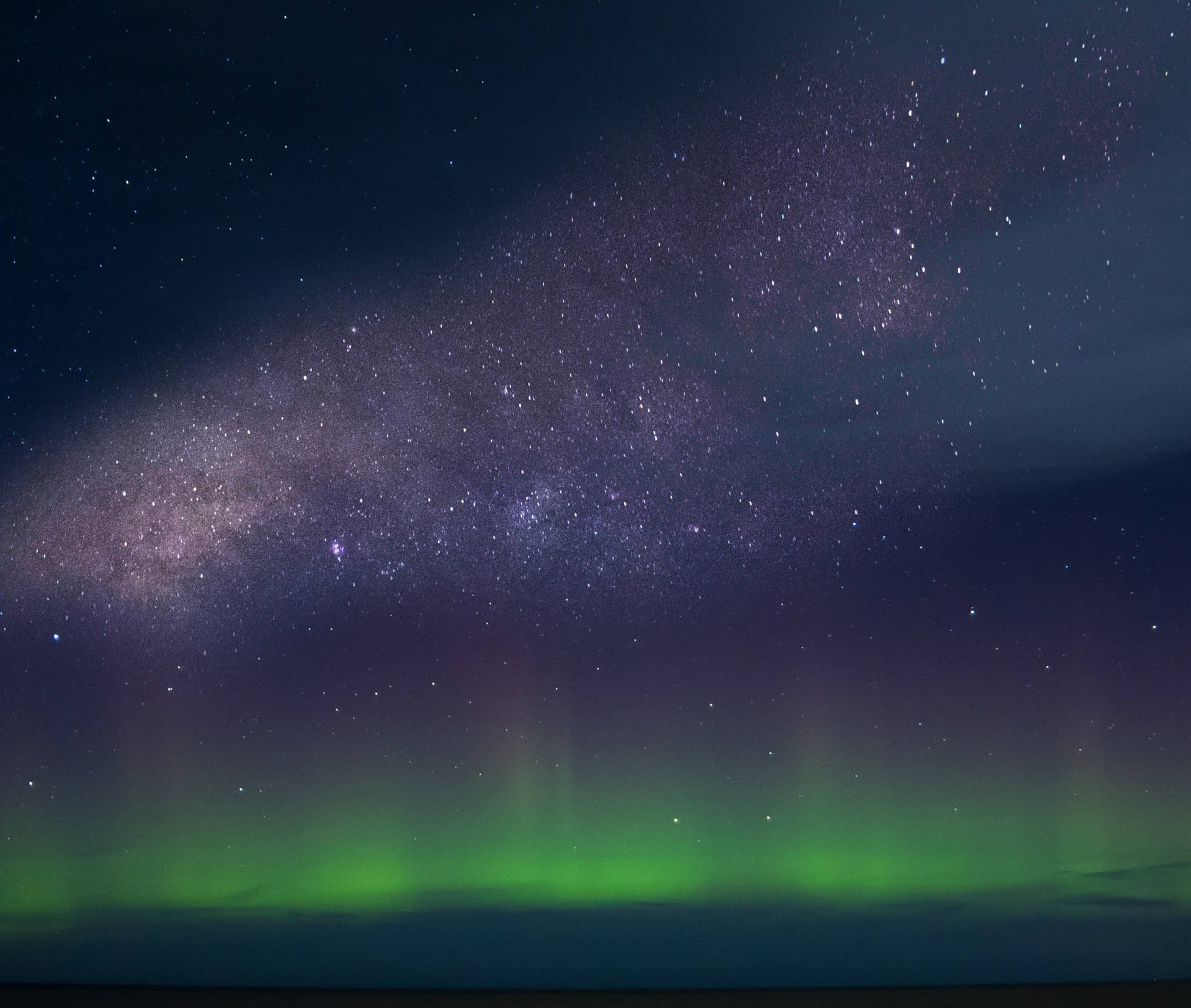 Starry Sky Aurora Background