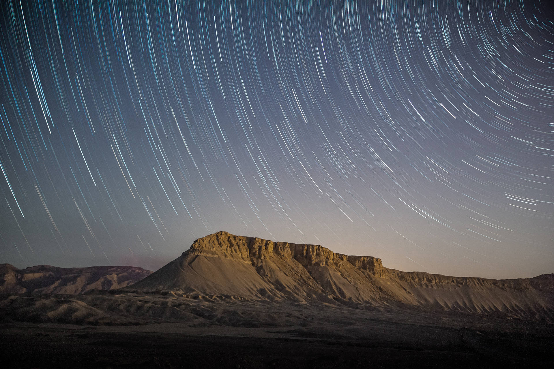 Starry Sky Landscapes Background