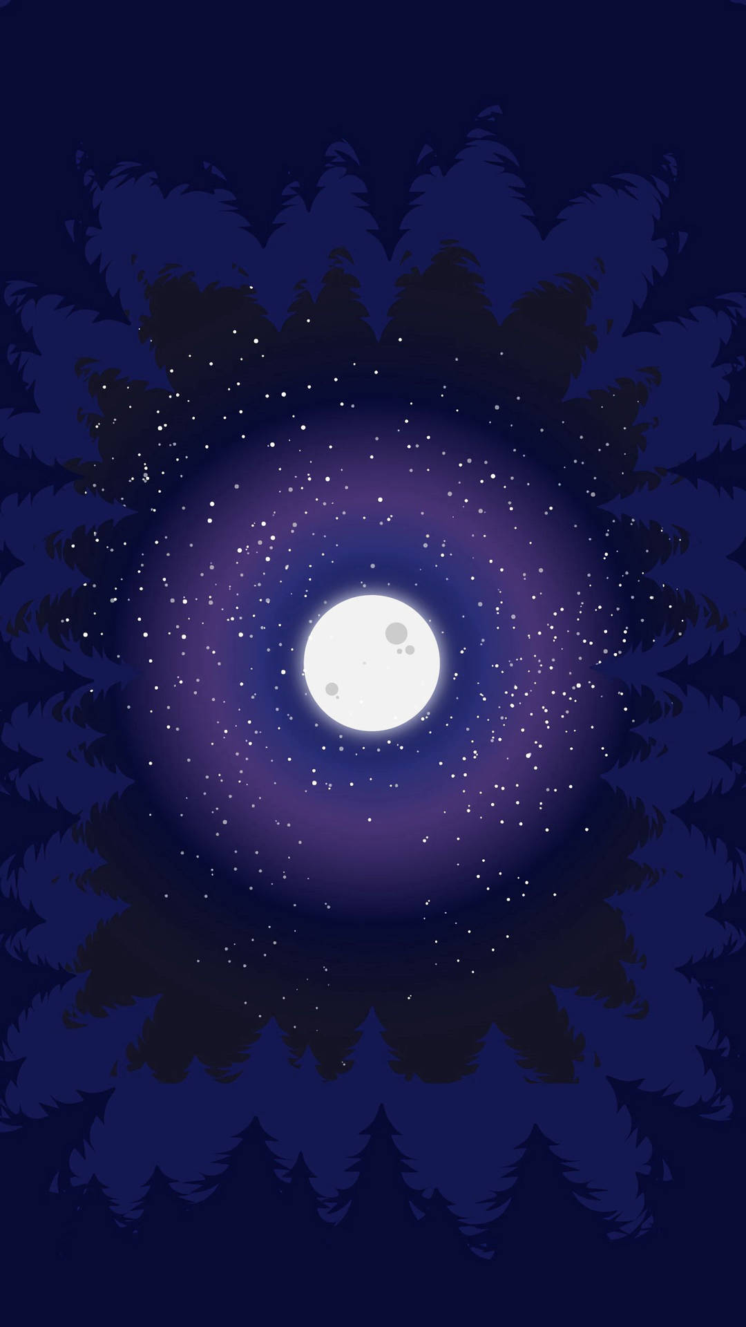 Starry Sky Moonlight Portrait Background