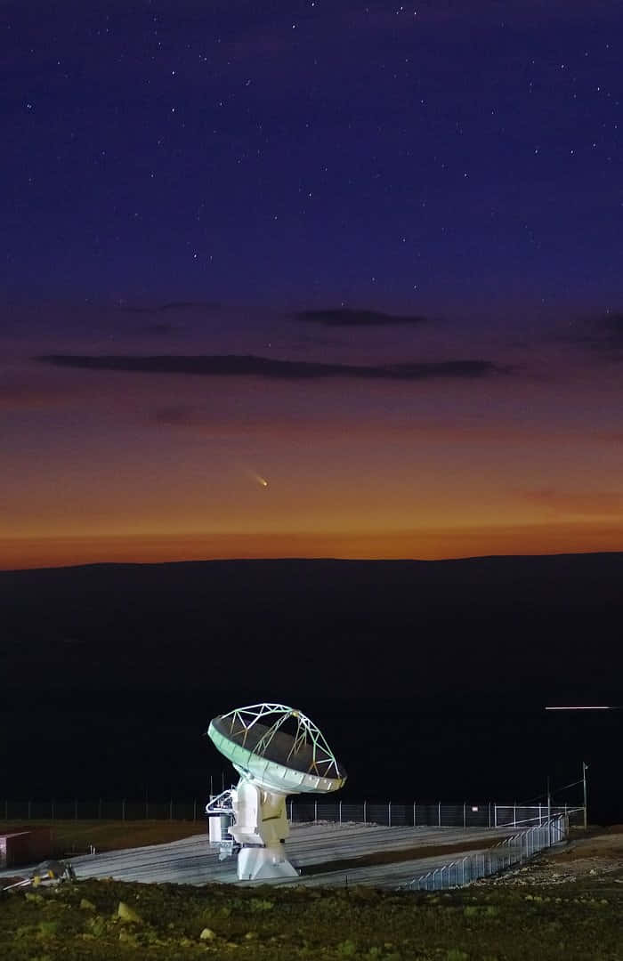 Starry Sky Telescope Twilight Background