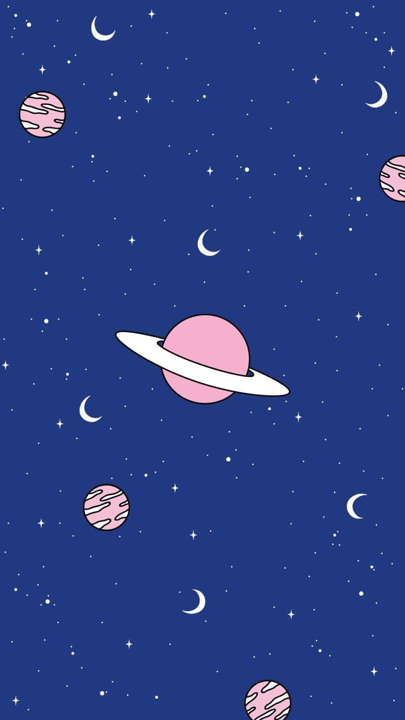 Starry Spacewith Planetsand Moons