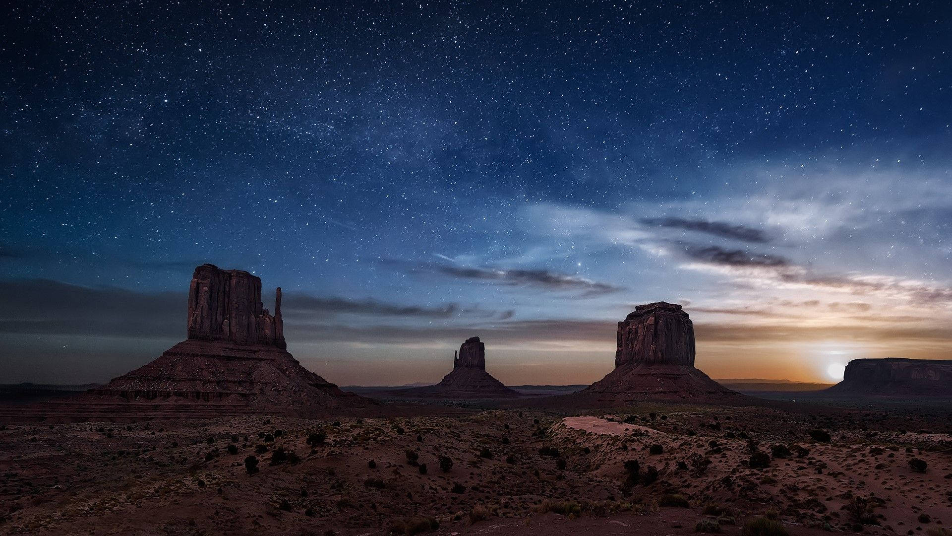 Stars And Rock Castles Arizona Desert