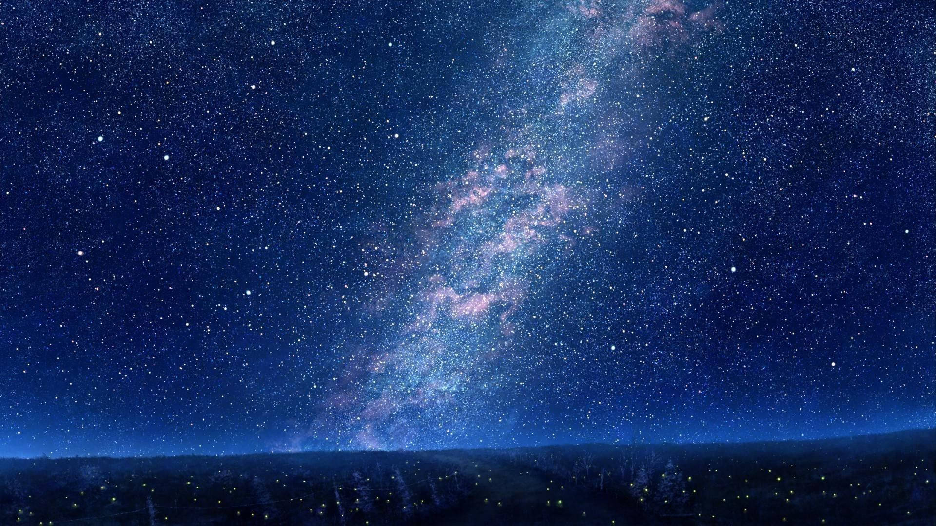 Stars Anime Night Sky