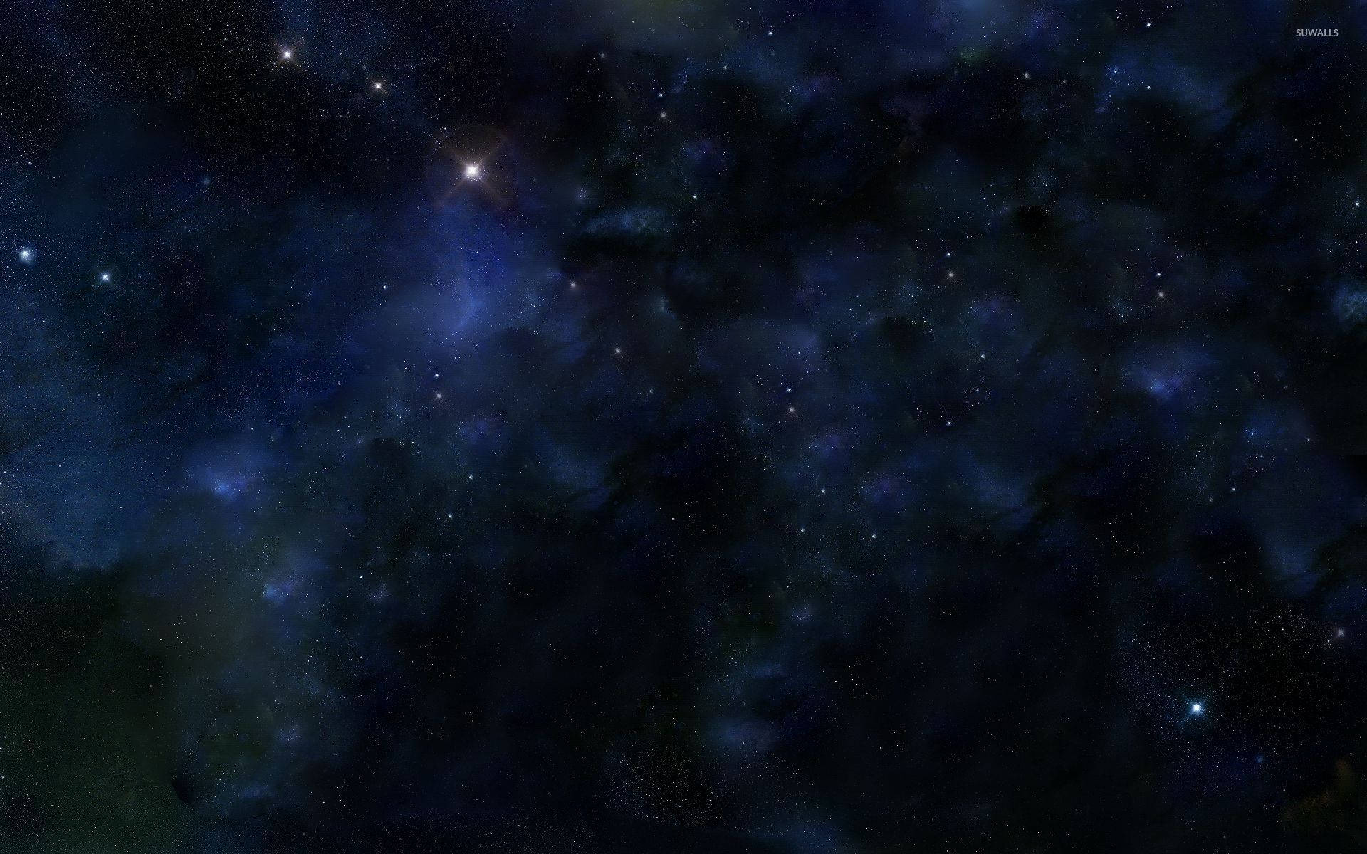 Stars In Blue Universe Background