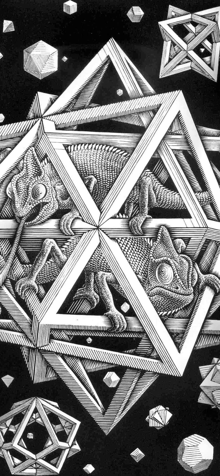 Stars Maurits Cornelis Escher Art Background