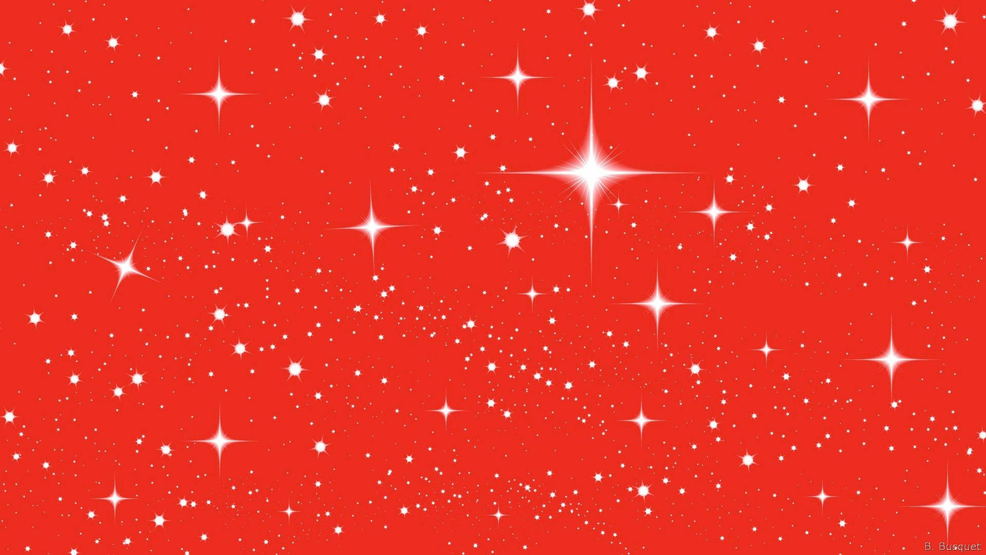 Stars On Red Background Background