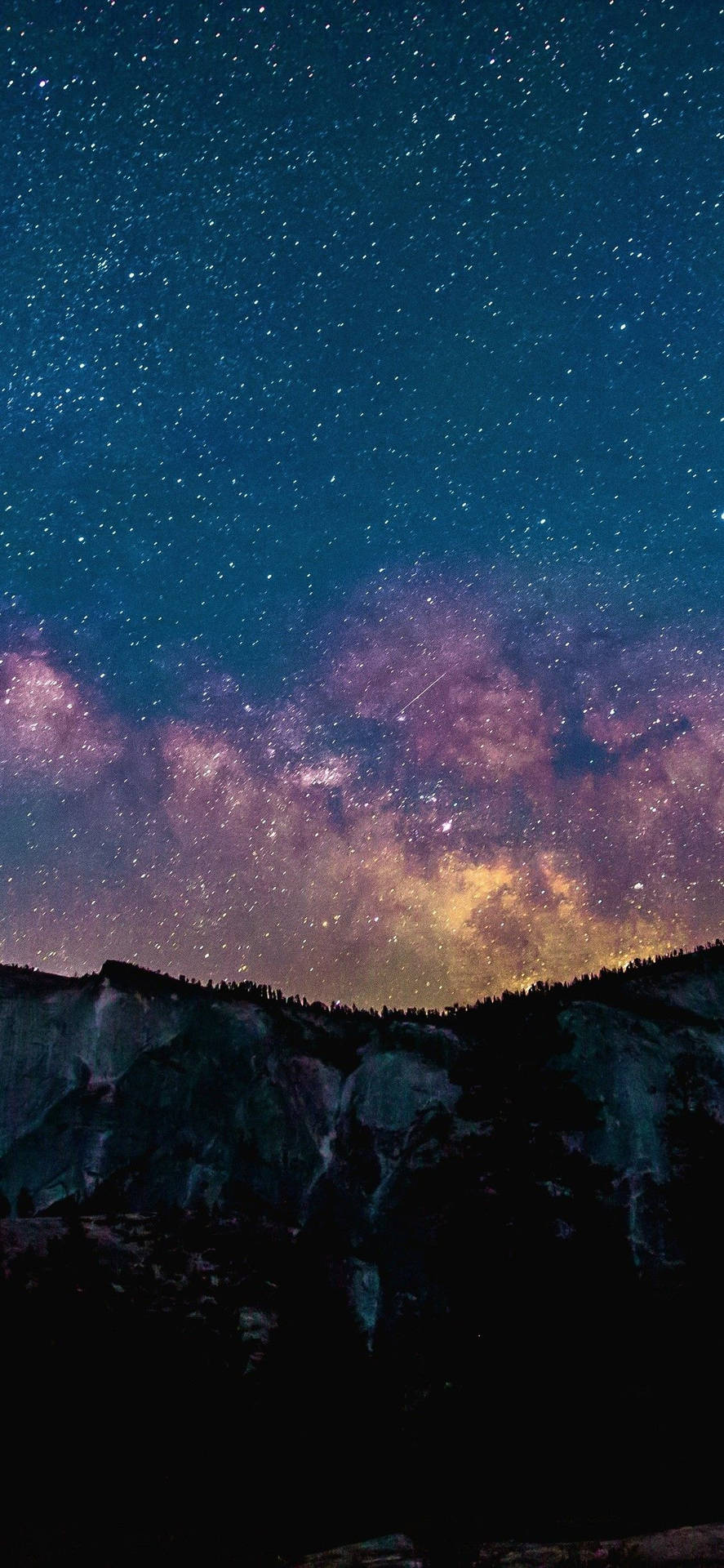 Stars Purple Sky Space Background