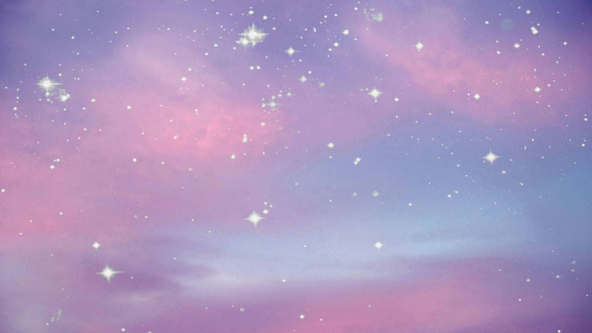 Stars Shining In A Cute Galaxy Background
